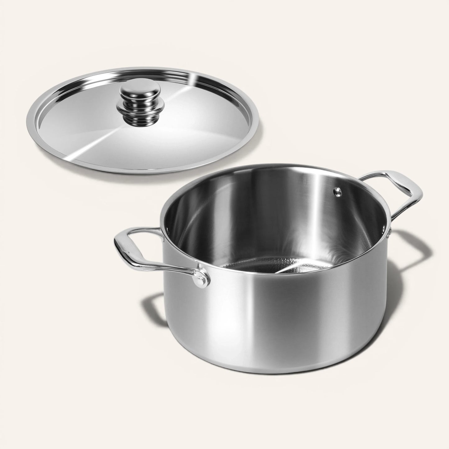 Titanium Hammered Saucepan With Lid | 8-Qt