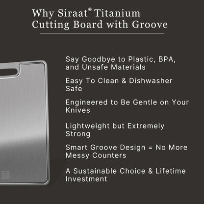 Titanium Cutting Board (Anti-Microbial)