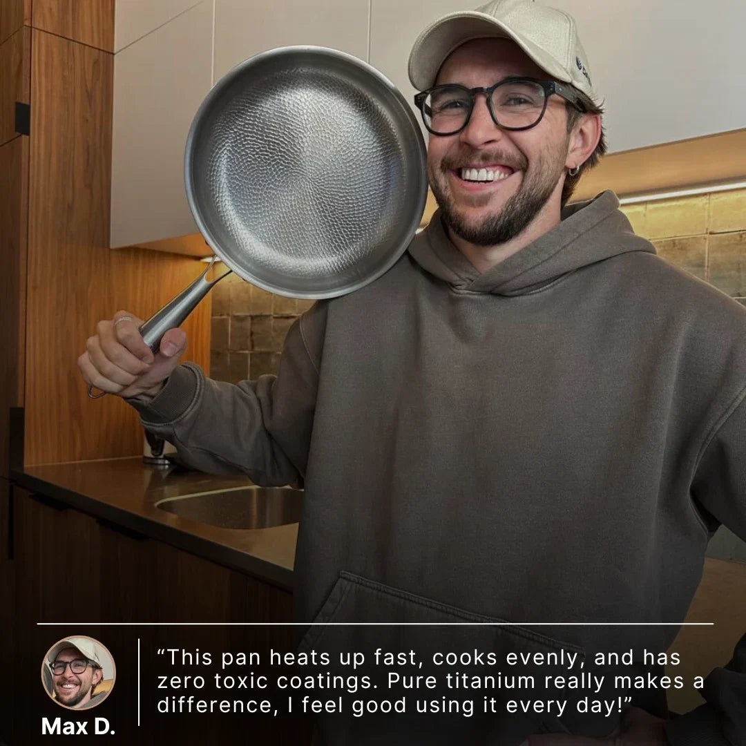 Titanium Hammered Pan Pro Large