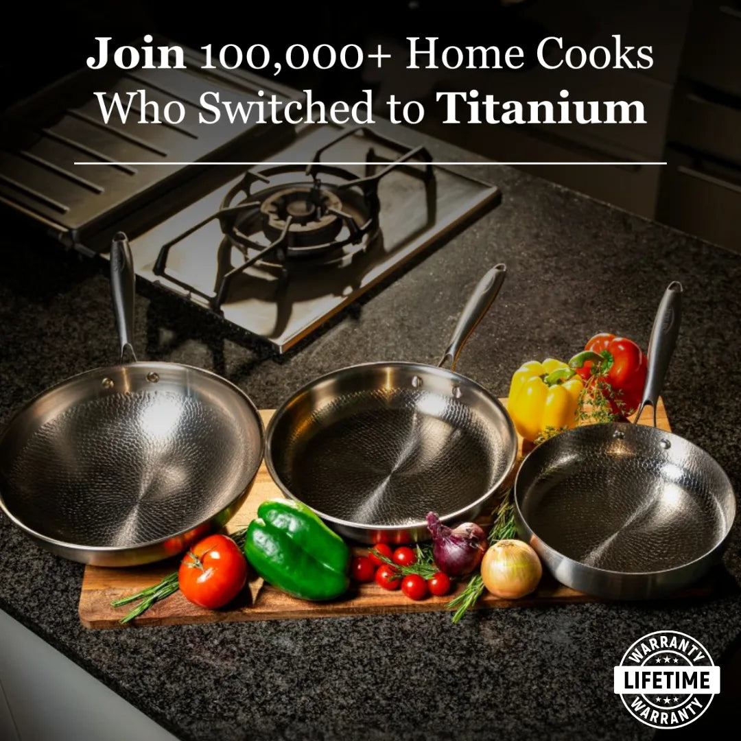 Titanium Hammered Pan Pro Large