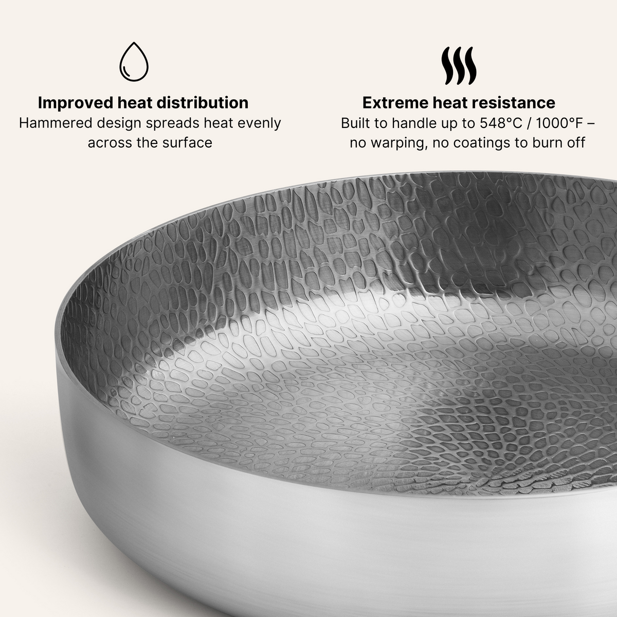 Titanium Hammered Deep Pan Pro