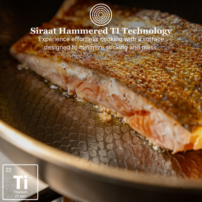 Titanium Hammered Pan Pro & Utensil Set