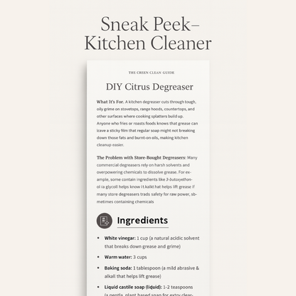 The Green Clean E-Guide