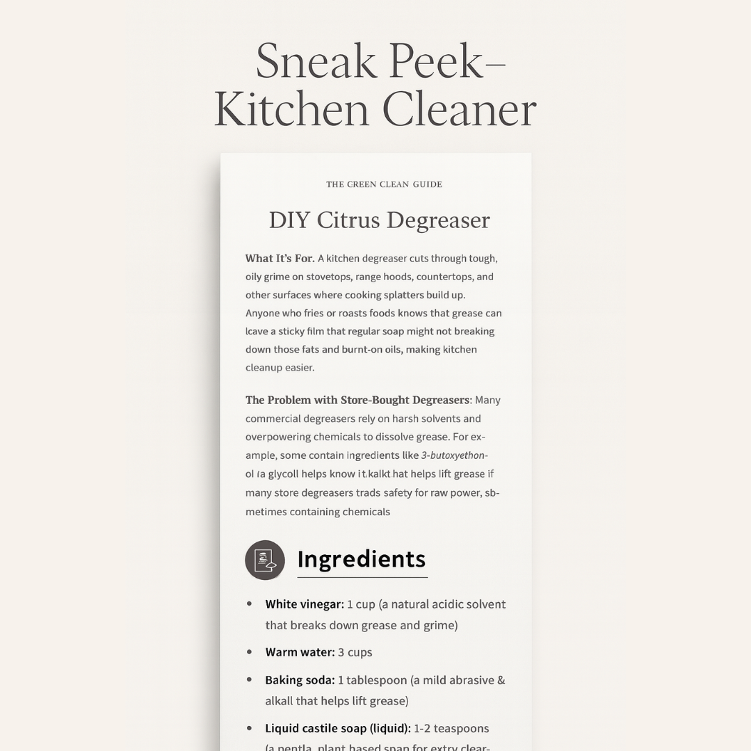 The Green Clean E-Guide