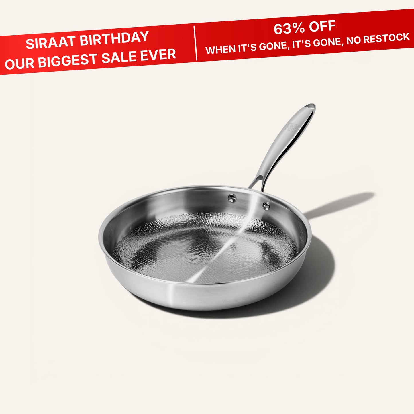 Titanium Hammered Pan Pro Small (BDAY SALE)