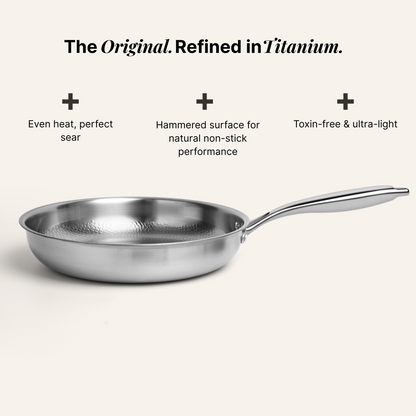 Titanium Hammered Cookware Set Pro