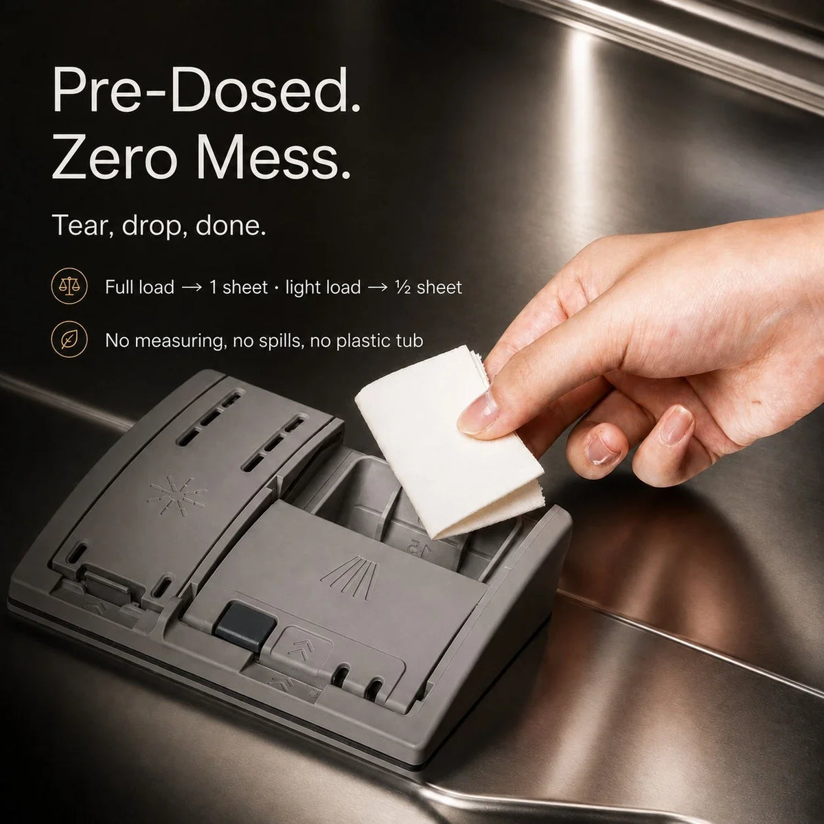Plastic-Free Dishwasher Sheets