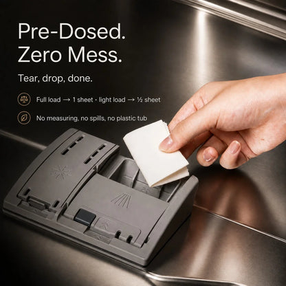 Plastic-Free Dishwasher Sheets