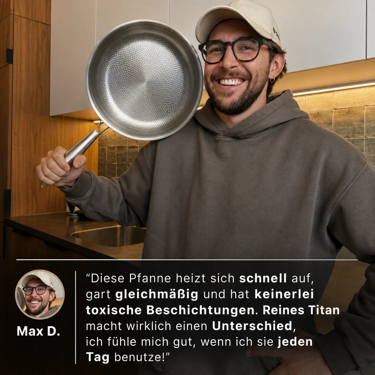 Titanium Hammered Pan Pro Standard