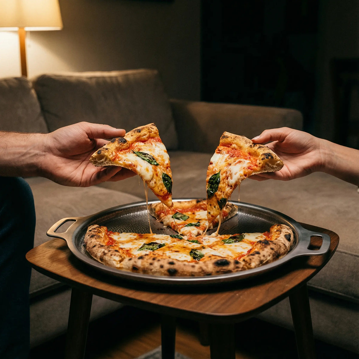 Titanium Hammered Pizza Steel